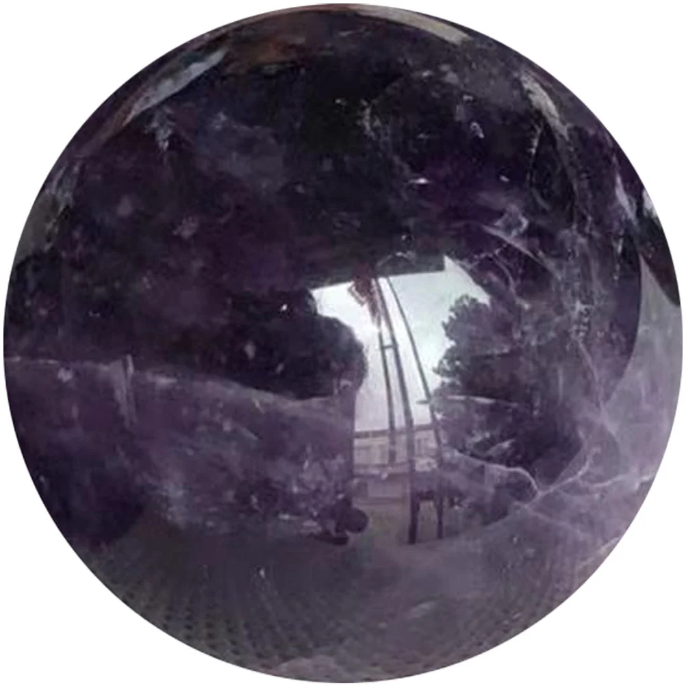

Cabinet Amethyst Ornament Office Home Decor Handheld Crystal Sphere Decorative Ball