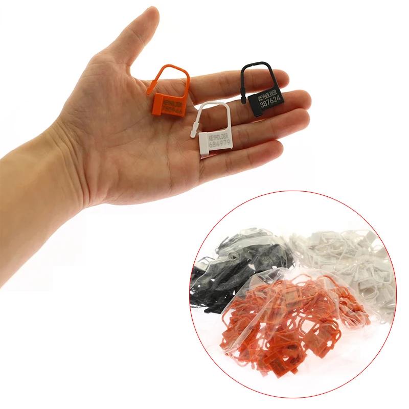 Disposable Plastic Locking Pieces Cards Blockade One-time Code Lock Chastity Cage Cock Penis Lock Different Numbers Keyholder