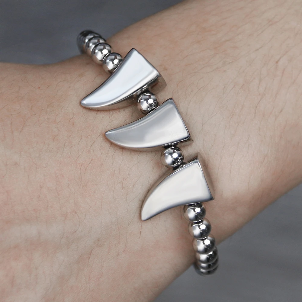

Stainless Steel Bracelets Classic Fashion Horns Bracelet For Men Fine Fashion Braiding Bracelet Jewelry Wedding Party Gifts