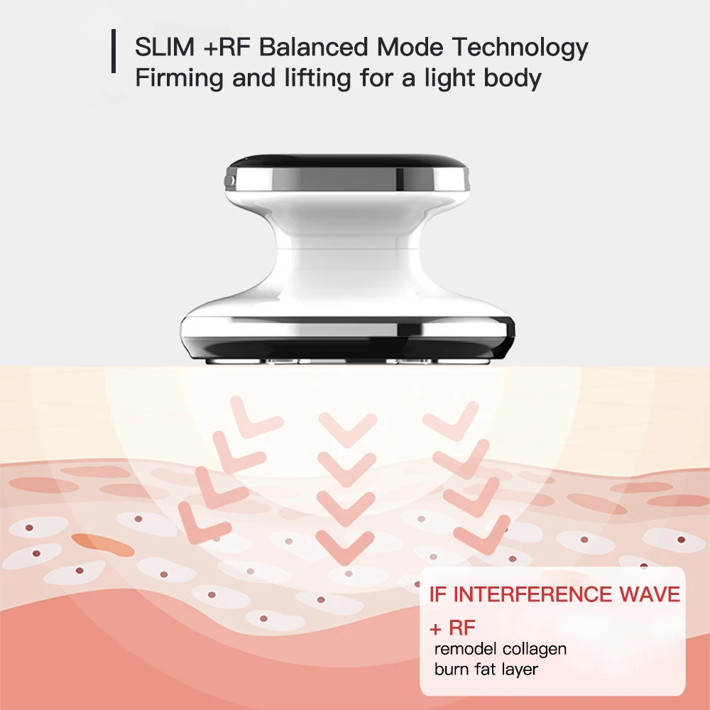 Ems RF Muscle Stimulator Massager Body Slimming Machine Led Light Therapy Fat Burner Electric Body Shaping for Lose Weight