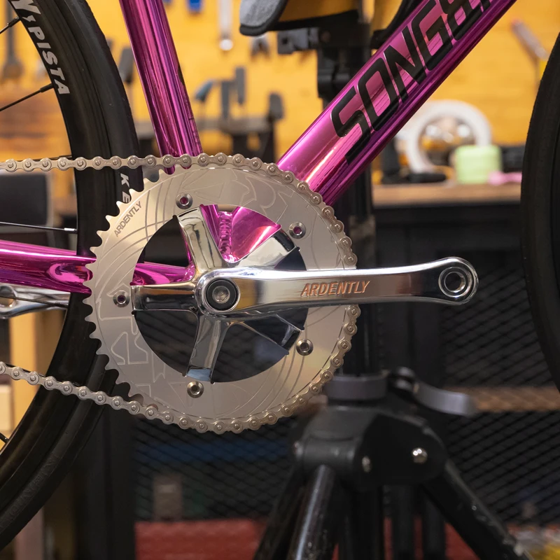ARDENTLY Fixed Gear Bicycle Crank Square Hole Sprocket