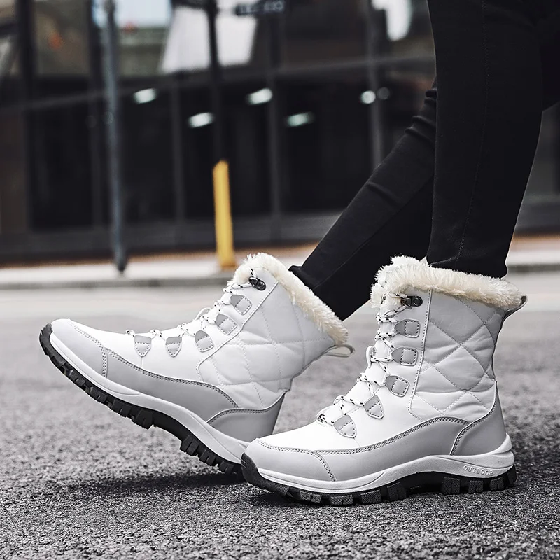 Women's Waterproof Winter Ankle Boots with Thick Fur and Non-Slip Sole 25 S5a48acea7aa045f5a7502734a5204d36J Women's Waterproof Winter Ankle Boots with Thick Fur and Non-Slip Sole