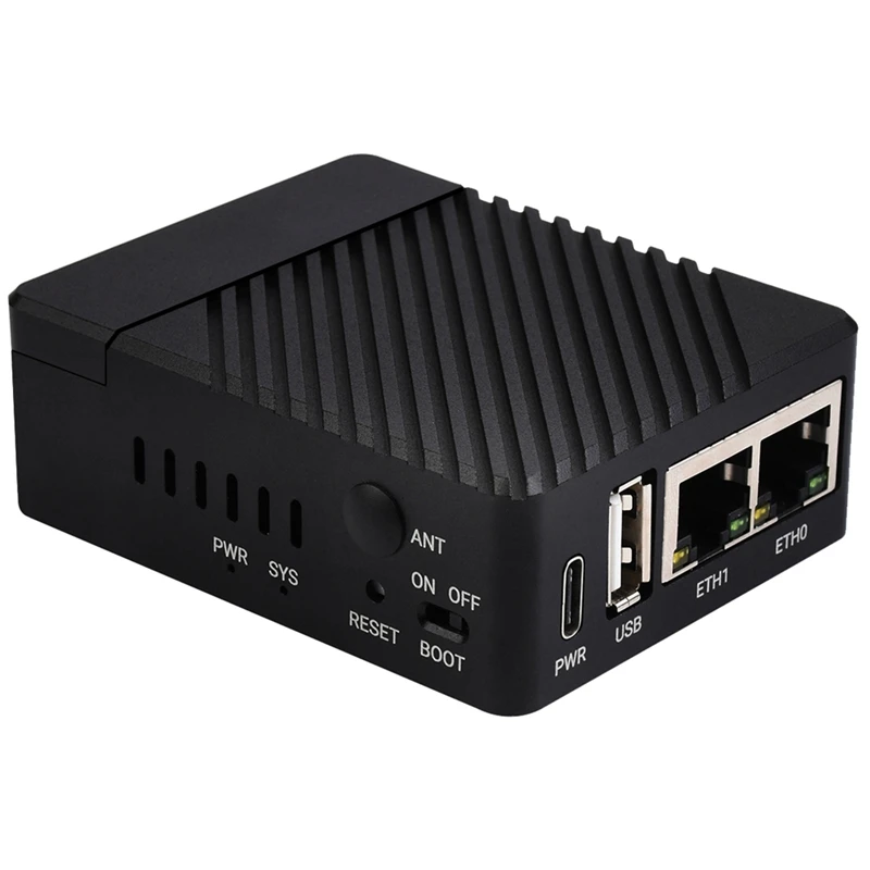 

Waveshare CM4-DUAL-ETH-MINI-BOX For Raspberry Pi CM4 Dual Gigabit Internet Port Expansion Board CM4 Host +Metal Case