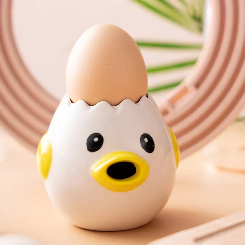 Cute Chicken Ceramic Egg White Separator Creative Egg Yolk Protein Separator Filter Cooking Baking Tools Kitchen Accessories
