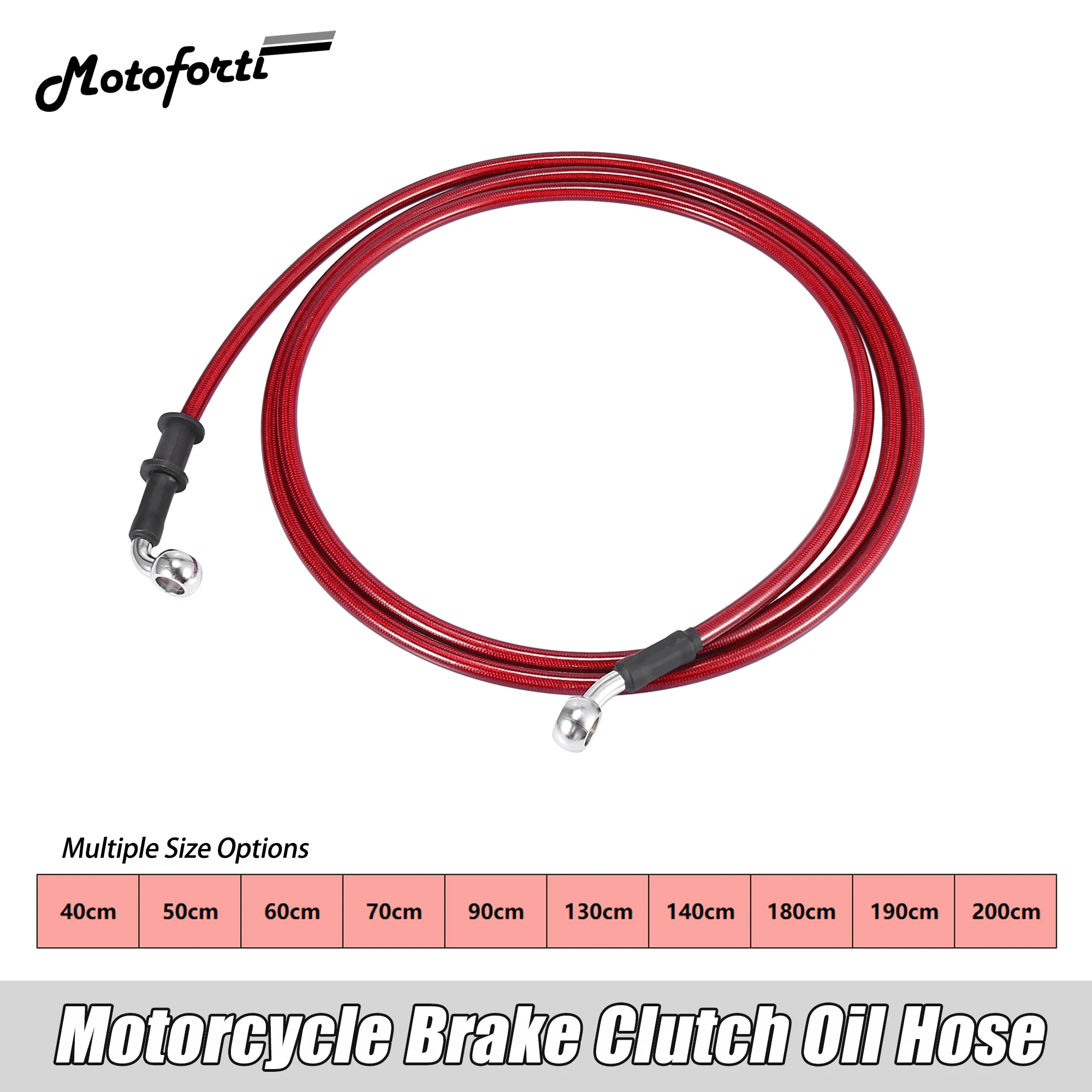 Tuyau D’huile De Frein Tressé 96 Cm – Pour Moto, Vélos électriques, Visserie 10mm