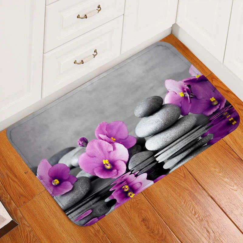 

Zen Reflection Door Mat Polyester Doormat Rug Non-slip Durable Carpet Mat Footpad