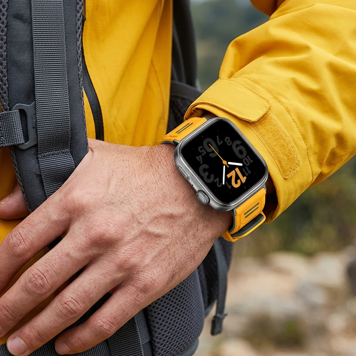 Two-Tone Breathable Silicone Sport Band - Adjustable Soft Strap Bracelet