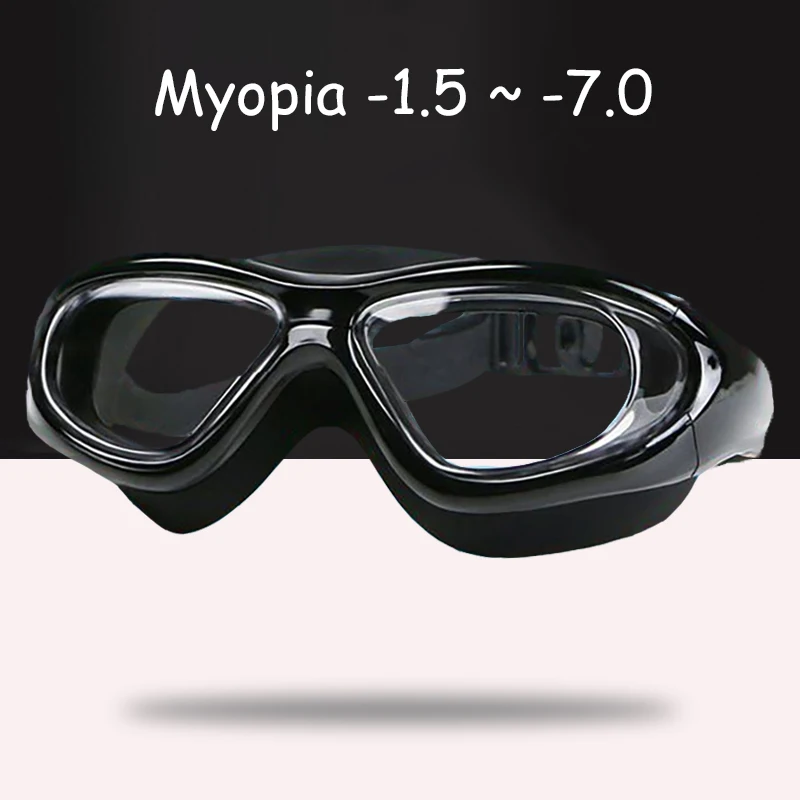 Swimming Goggles Men Women Myopia Swimming Goggles Diopter Transparent Waterproof Swimming Glasses Adult Water Sport Diving Eyewear
