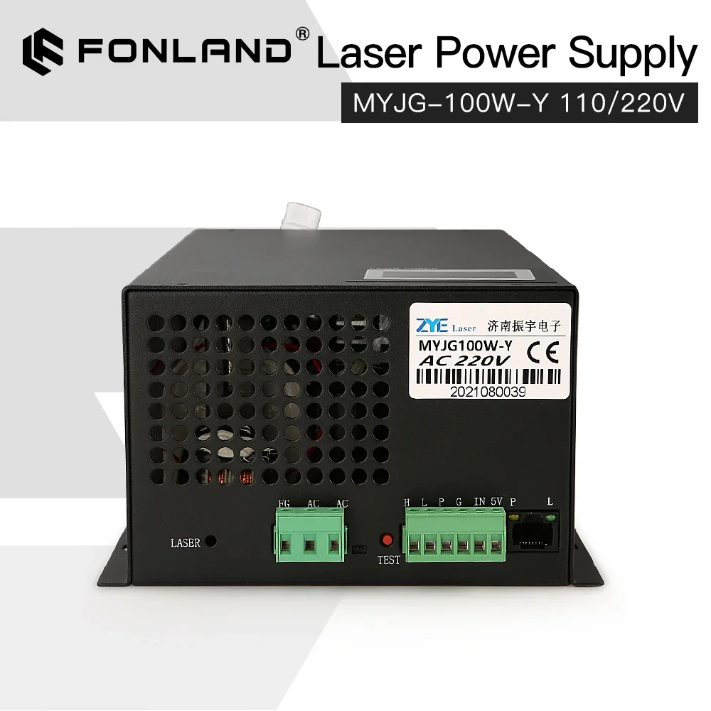 Fonland MYJG-100W CO2 Laser Power Supply Source for Reci W2 T2 EFR YongLi CDWJ CO2 Laser Tube Engraving Cutting Machine Category