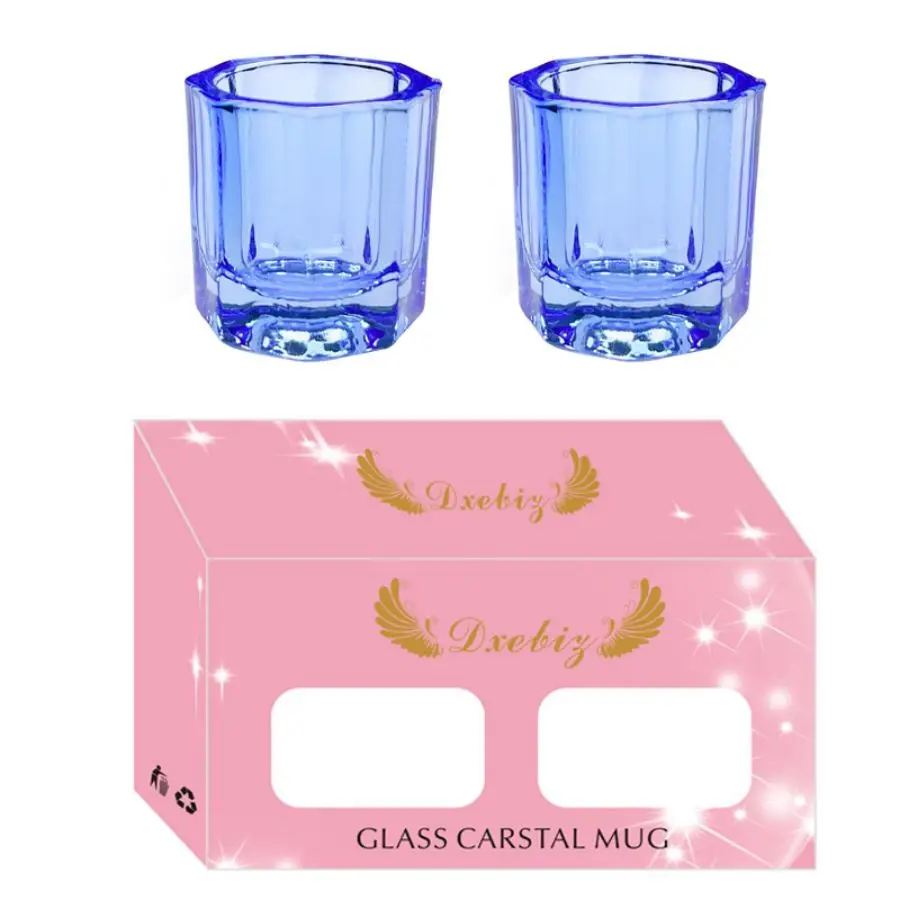 2 Pcs Dappen Dish Cups for Nail Art Acrylic Liquid Nail Monomer Liquid Bowl Acrylic Powder Holder nail acrylic liquid
