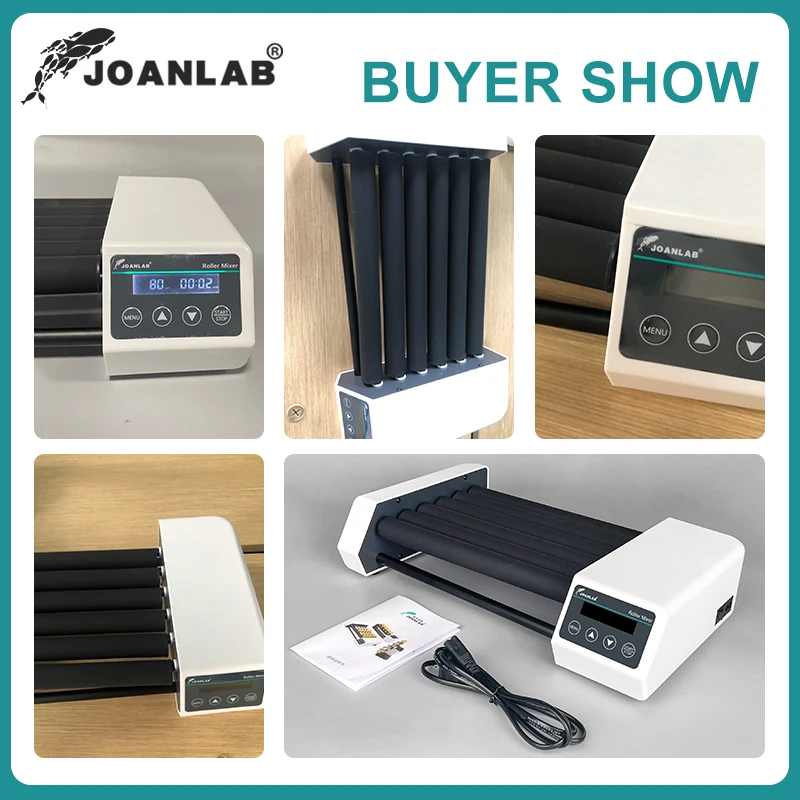 JOANLAB Roller Mixer Laboratory Equipment Digital Adjustable Horizontal Rotator Medical Blood Mixer Blood Collection Tube rotary mixer