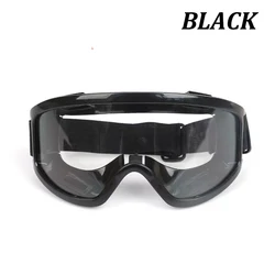 Enhanced Clear Safety Antifog Protective Work Glasses (Black)