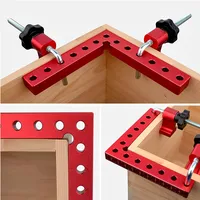Carrés de positionnement en alliage d'aluminium à 90 degrés, Clip à Angle droit, pince d'angle de Type L, outil de serrage pour menuiserie et charpentier, 4 paquets 3