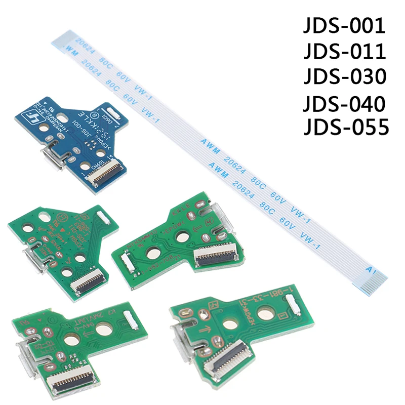 

Печатная плата с USB-портом для зарядки, разъем для 12Pin JDS 011 030 040 055 14Pin 001, коннектор для контроллера PS4