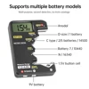 BT189 Battery Tester LCD Display Universal Battery Checker for AA AAA 9V 1.5V/3V Button Cell Batteries Monitor LED Digital 5