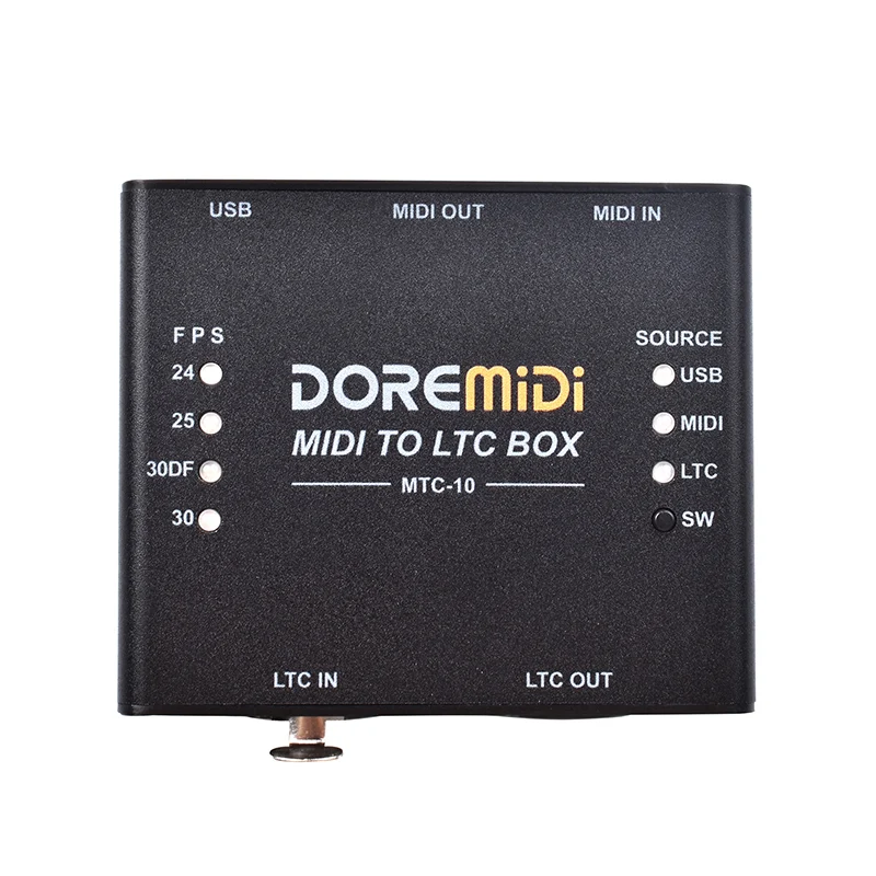 MIDI To LTC Box Is MIDI Time Code and SMPTE LTC Time Code Conversion Device Designed Synchronize of Audio and Lighting midi timecode sync device