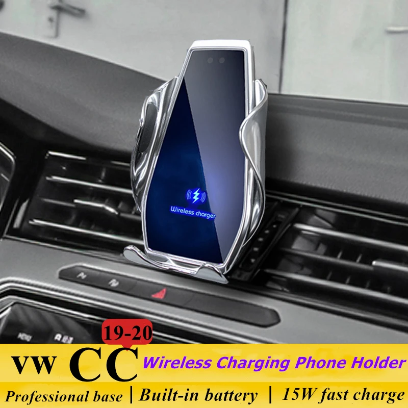 

Подходит для Volkswagen CC 2019-2020 Автомобильный держатель для телефона 15 Вт Qi Беспроводное зарядное устройство для iPhone Xiaomi Samsung Huawei универсальное