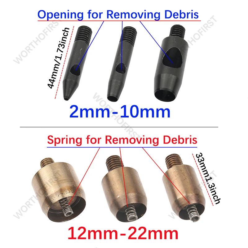 Description Picture 3 of item2.0-20mm Metal Punch Hole Eyelet Grommet Dies for Hand Punch Press Tools Mold for Cloth Leathercraft Curtain Sewing Accessorie