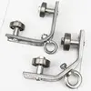 Heavy-duty Pulley Angle Iron Suspension Pulley Support Cable Pulley Circular For Industrial Machines Rail Wire Rope 1pc 1
