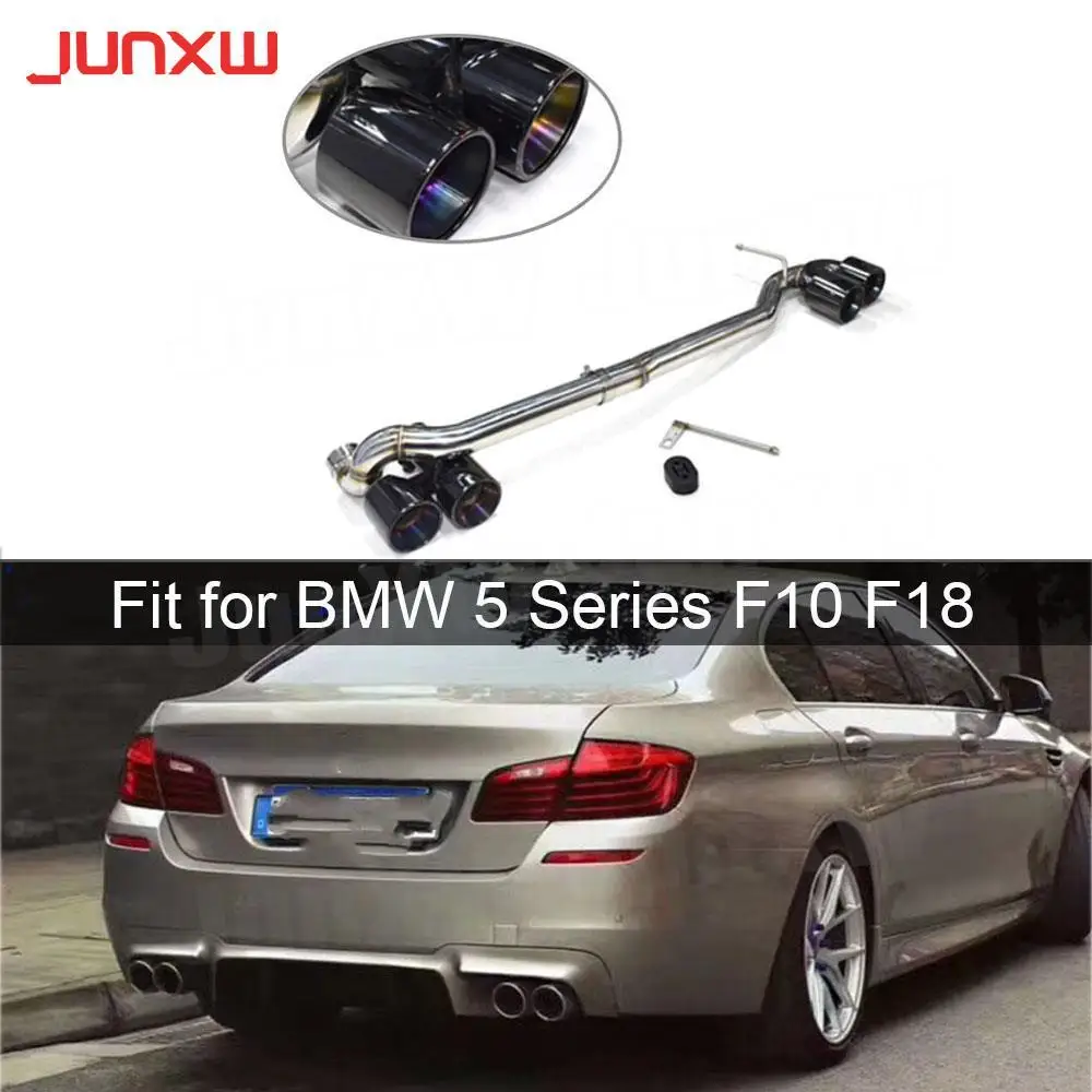 

Car Exhaust Tip Stainless Steel Exhaust Pipe Carbon Fiber Tip Fit for BMW 5 Series F10 F18 520 523 528 530 M Sport M tech
