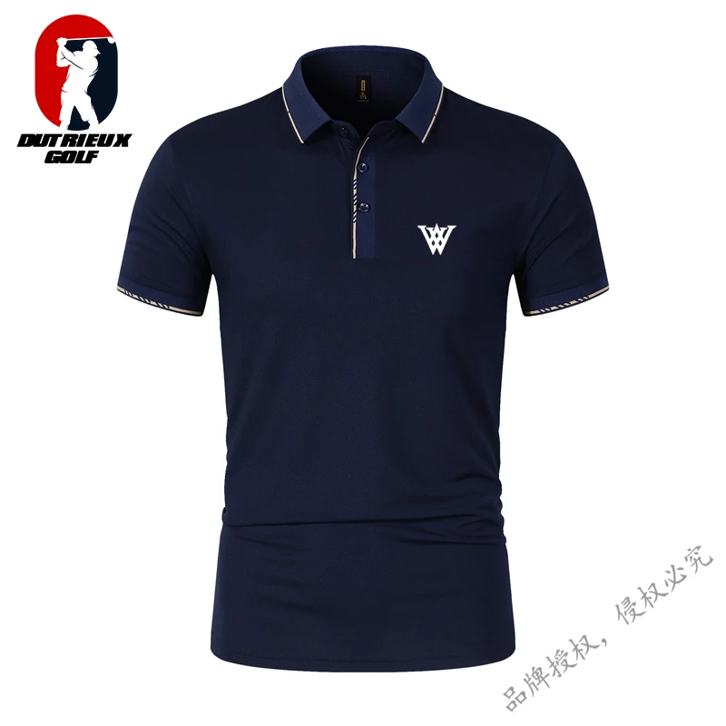 

Wangle Men's and Women's Golf Jersey Casual Short Sleeved Business T-shirt, Fashionable Outdoor Sports Golf Top, Summer Novelty
