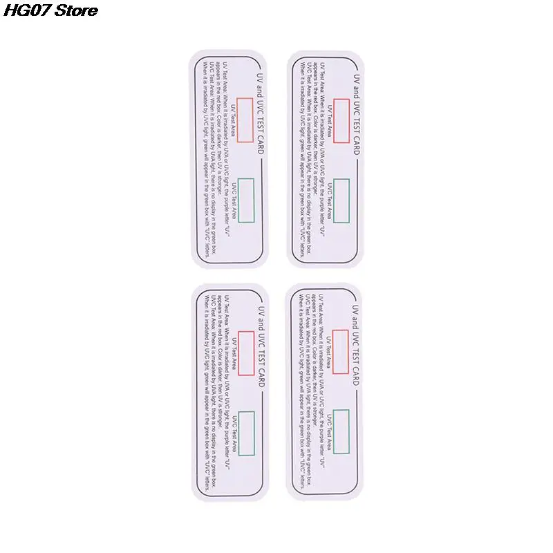 UV Test Card 10PCS White Light Ultraviolet Sterilization Test Cards