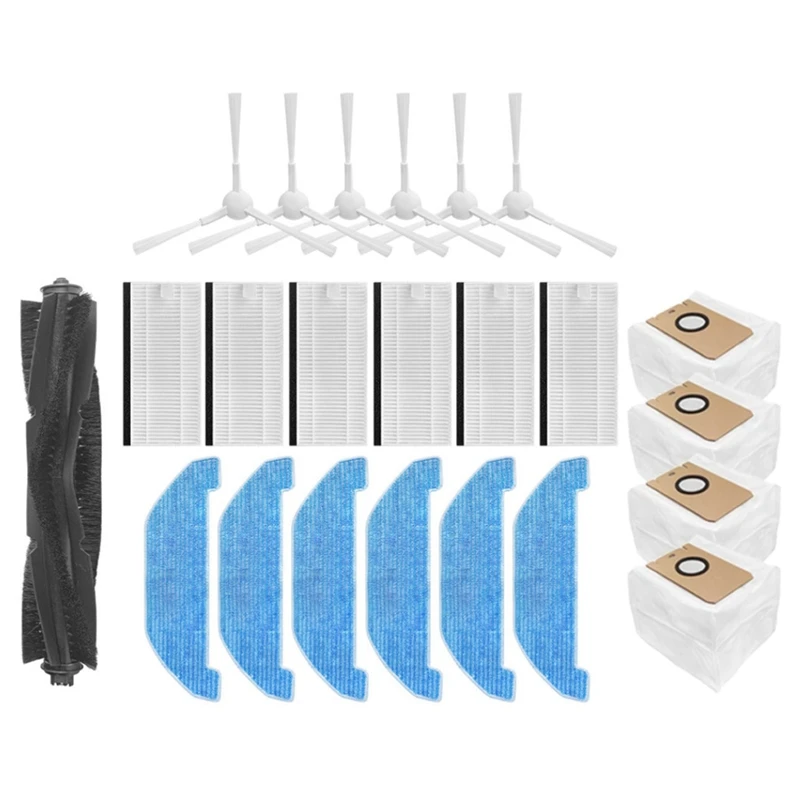 

Набор аксессуаров для Neabot Q11 Запчасти для робота-пылесоса, моющаяся основная боковая щетка, Швабра, ткань, HEPA фильтр, пылесборник