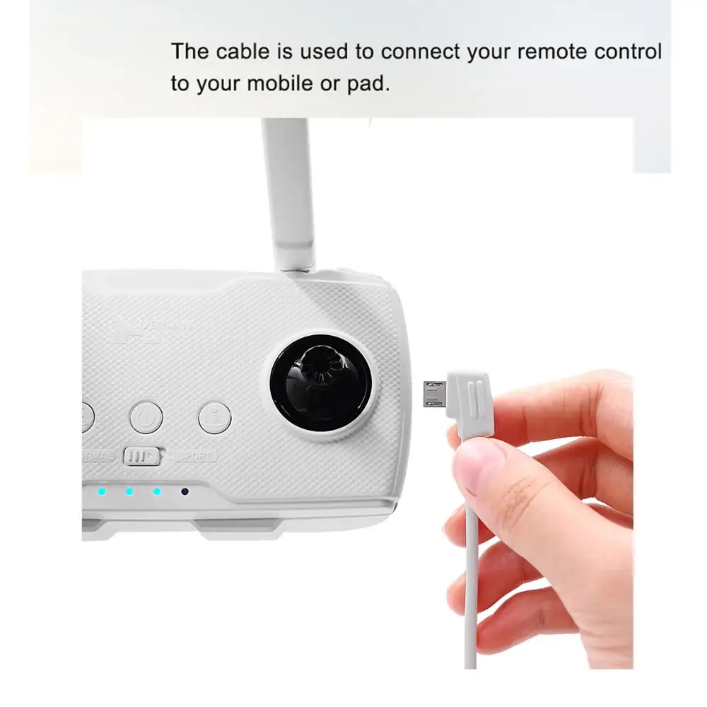 Micro IOS Type-C OTG Cable Remote Controller Data Cable Line 10CM 30CM For Hubsan Zino Drone RC Transmitter Accessories drone remote control cable