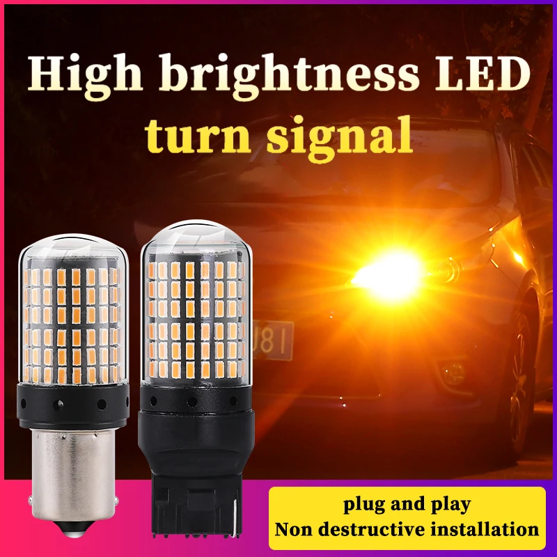 High-Performance LED Automotive Light Bulbs - Set of 2, 12V, White