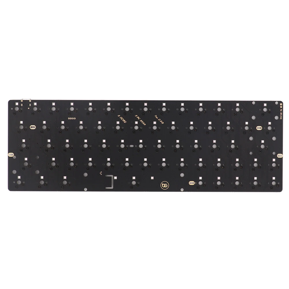 Teclado Mecânico Personalizado Hot Swappable Bg64m Gh60 Pcb Três Modos Bluetooth 2.4g tipo sem Fio c Programa Rgb 60