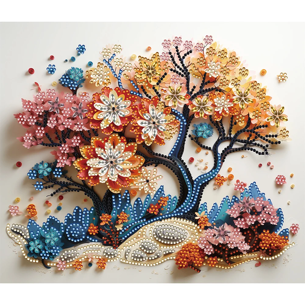 5D DIY Partial Special Shaped Drill Diamond Painting Tree of Life Diffuser Kit