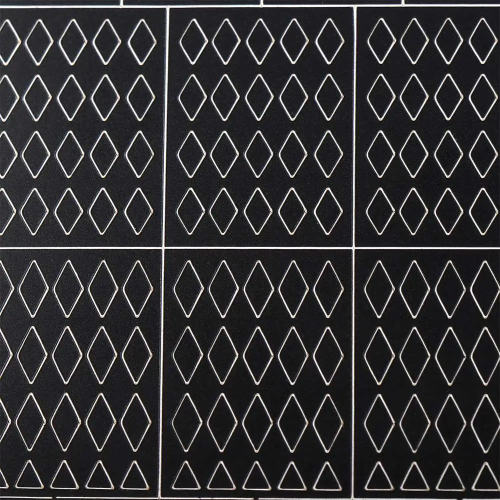 Nail Art Decorations Hollow Spray Nail Stickers Manicure Accessories Hollow Grid Pattern Template Nail Decals DIY Nail Art Tools