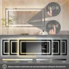 LUVODI Large Illuminate Mirror Bathroom Double Sink Mirror Full Length Dressing Salon Mirror with 3 Color Lights Dimming 5