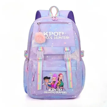 2025 Hot KPop Demon Hunters Daily Bagpack Hot Movie Print Backpacks for Girl Boy K-Pop Fashion Casual Students School Backpack 1