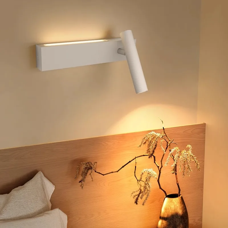 Modern LED Wall Lamp for Bedroom and Living Spaces - Elegant Atmosphere and Spotlight Design