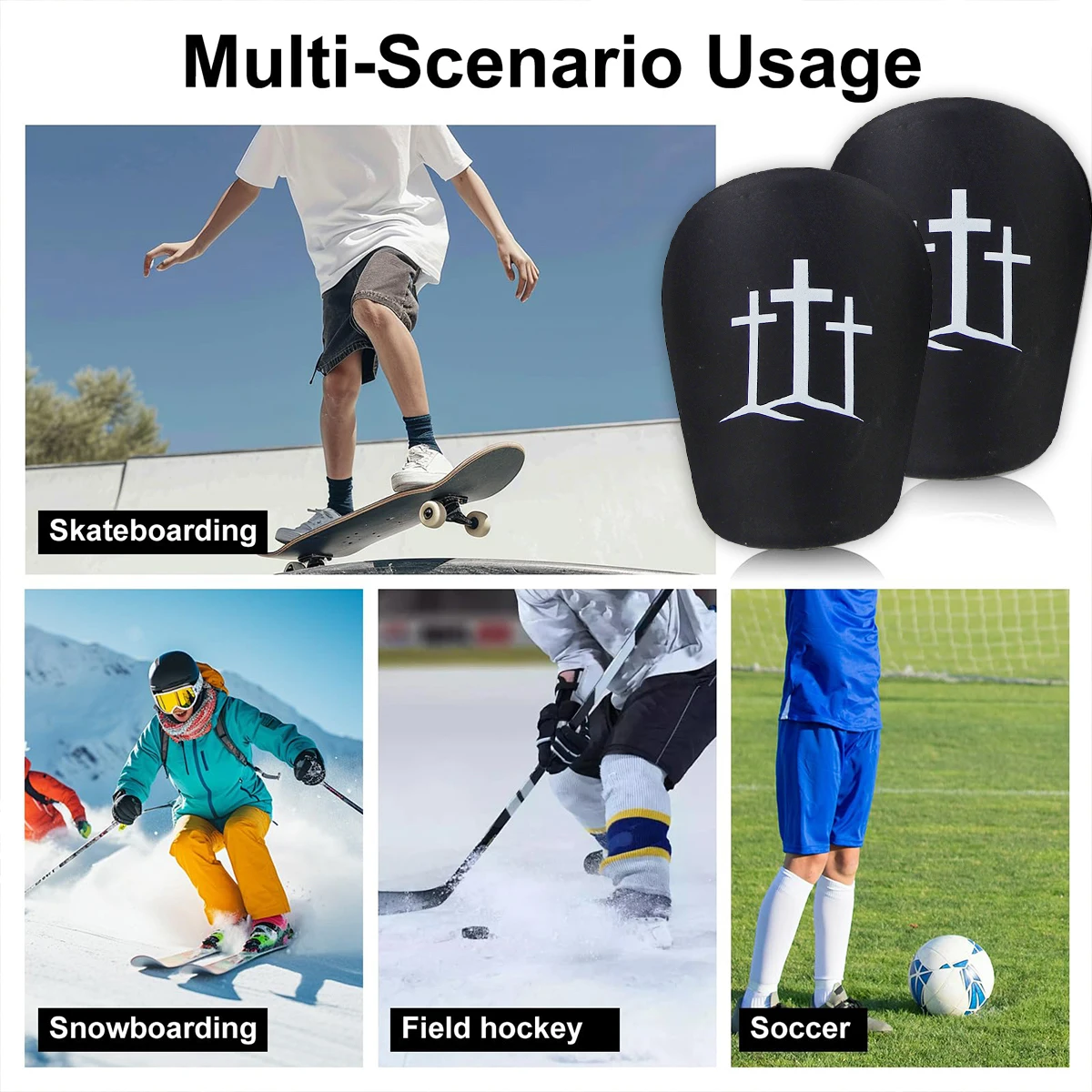 1 pair of ultra-light and durable MINI leg pads, high-quality PET material, the best football companion