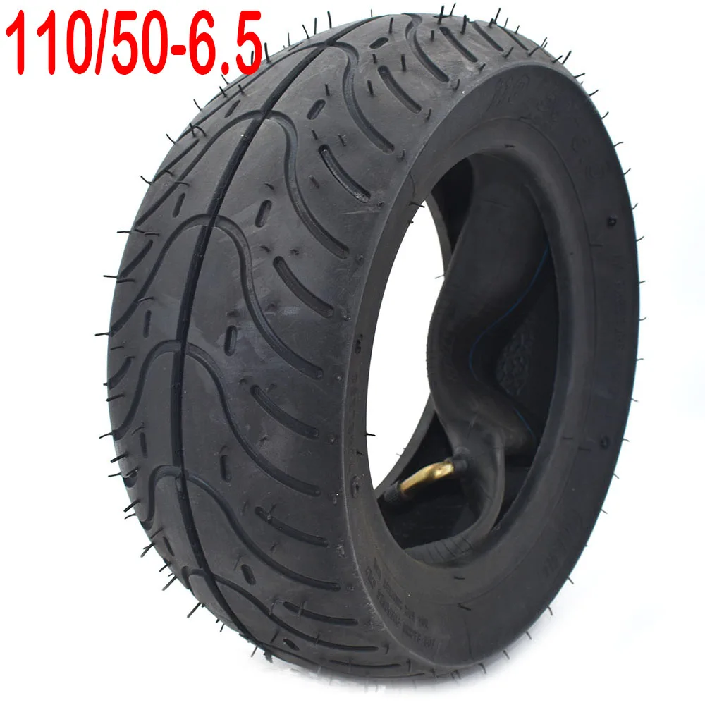 90 / 65-6.5 and 110/50-6.5 Front and Rear Tire& Inner Tube Bent Valve fits 49cc Mini Dirt Bike e Scooter Mini Moto