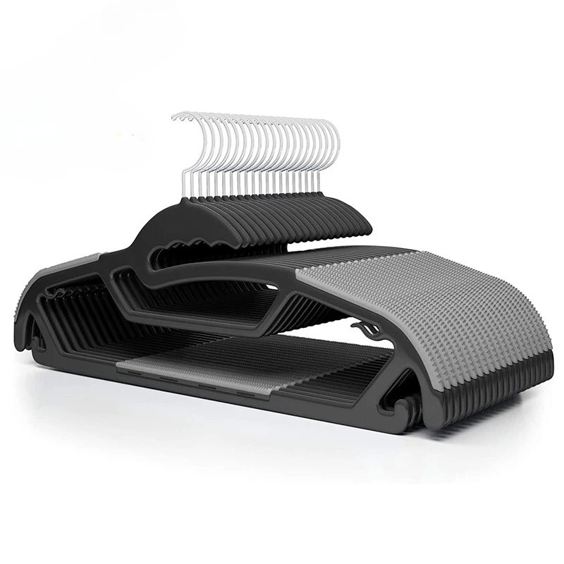 Multi-function hanger dry and wet dual-use plastic non-slip no trace drying clothes store hanger