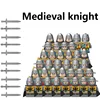 MOC War Military Medieval Building Block Knight Figure Warrior Soldier Spear Sword Shield Diy Weapon Castle Army Accessories Toy 1