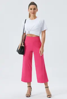 Women'S Leggings Loose Yoga Pants Women'S High Waisted Wide Leg Pants Sports Bell Bottoms Breathable Quick Dry Bottom 6