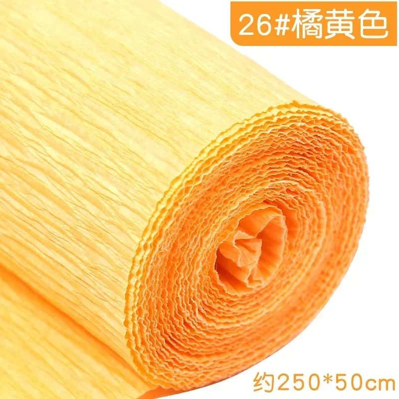 Colored Crepe Paper Roll for DIY Crafts and Gift Wrapping (50x250cm)