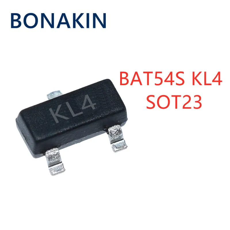 

100PCS BAT54S SOT-23 BAT54 KL4 SOT23 SMD new and original