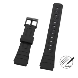 Silicone Watch Strap - Multiple Sizes & Colors Available - 14mm (Black - black)