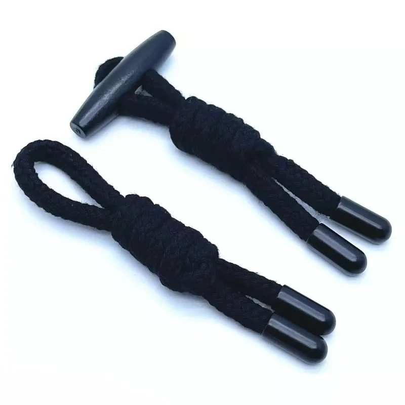 10pcs 30/40mm 7 색 천연 나무 토글 뿔 버클 나무 버튼 오버 코트 수제 타원형 마개 버튼 용 봉제 공예