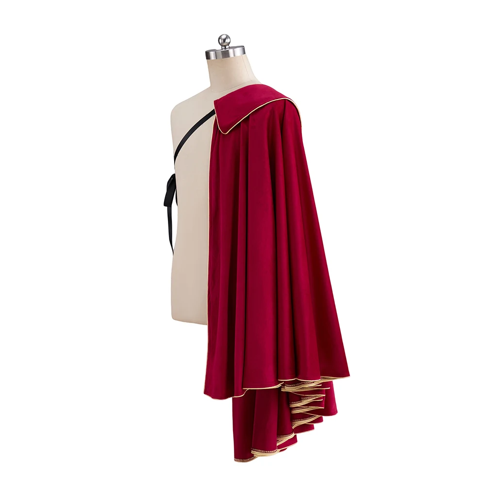 Duohropke Cape Médiévale Unisexe Renaissance Cosplay Cape