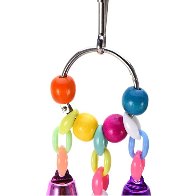 Colorful Parrot Toys Suspension Hanging Bridge Chain Pet Bird Parrot Chew Toys Bird Cage For Parrots Birds Home Decoration parrot toy bird toy