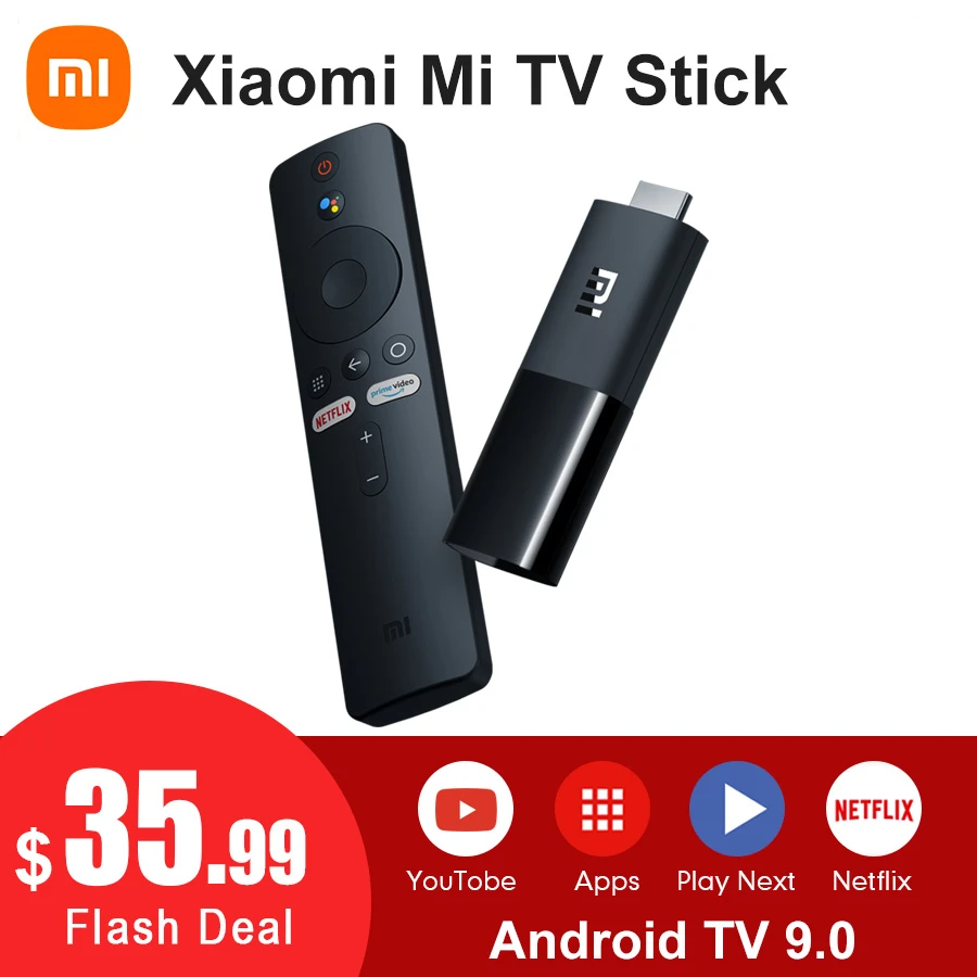 Global Version Xiaomi Mi Tv Stick Android Tv 9.0 Quad-core 1080p Dolby Dts  Hd Audio Decoding 1gb 8gb Google Assistant Netflix - Tv Stick - AliExpress
