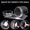 Nail Art Stamper Scraper Set Transparent Jelly Silicone Stamp Nail Stamping Plates Polish Print Transfer Templates Designs Tool 4