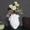 Vase Container Simulation Anatomical Heart-shaped  Dried Flower Pot Art Vase Human Statue Desktop Home Decoration Ornaments 1