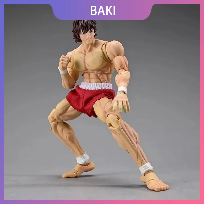 

Anime Baki Hanma Figures Baki Kibk ST Action Figure Muscle Fighting Collection Desk Decor PVC Model Dolls Toys Kids X-mas Gifts